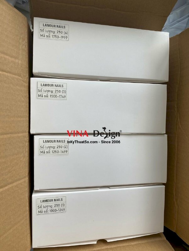 In thẻ nhựa cao cấp giới thiệu dịch vụ Spa Nail - INKTS421