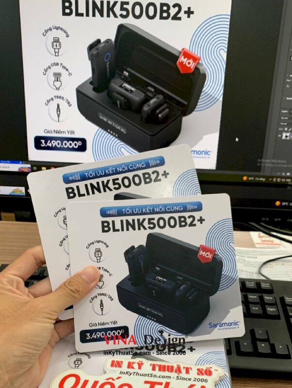 In thẻ nhựa dày làm bảng giá niêm yết sản phẩm thiết bị âm thanh cao cấp và chuyên nghiệp - INKTS1226