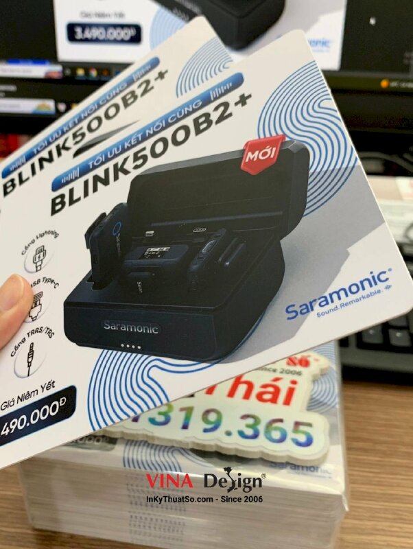 In thẻ nhựa dày làm bảng giá niêm yết sản phẩm thiết bị âm thanh cao cấp và chuyên nghiệp - INKTS1226