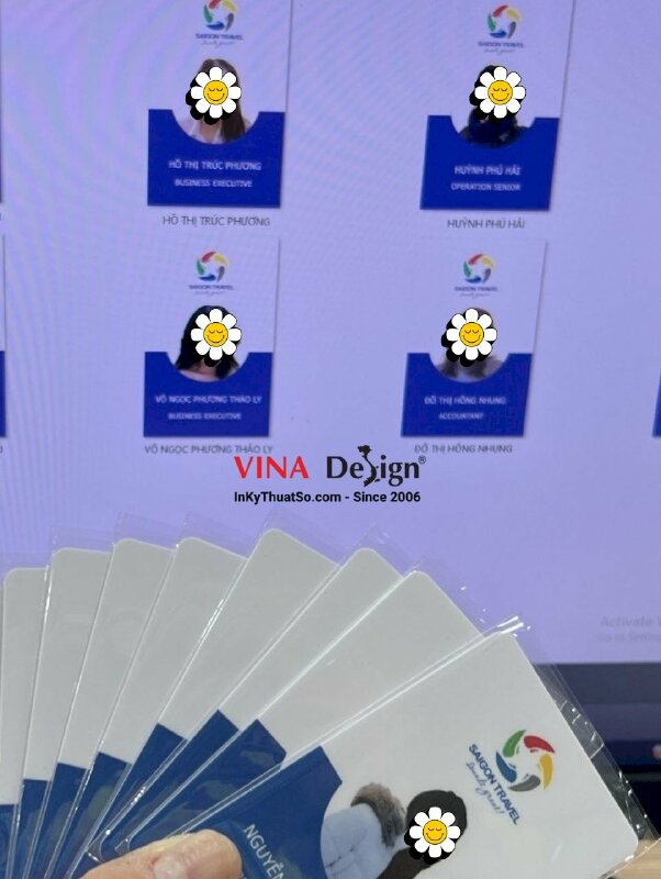 In thẻ nhựa nhân viên công ty du lịch, lữ hành, travel, tour - INKTS555