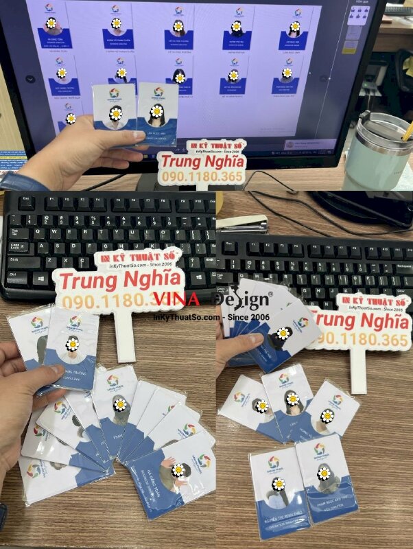 In thẻ nhựa nhân viên công ty du lịch, lữ hành, travel, tour - INKTS555
