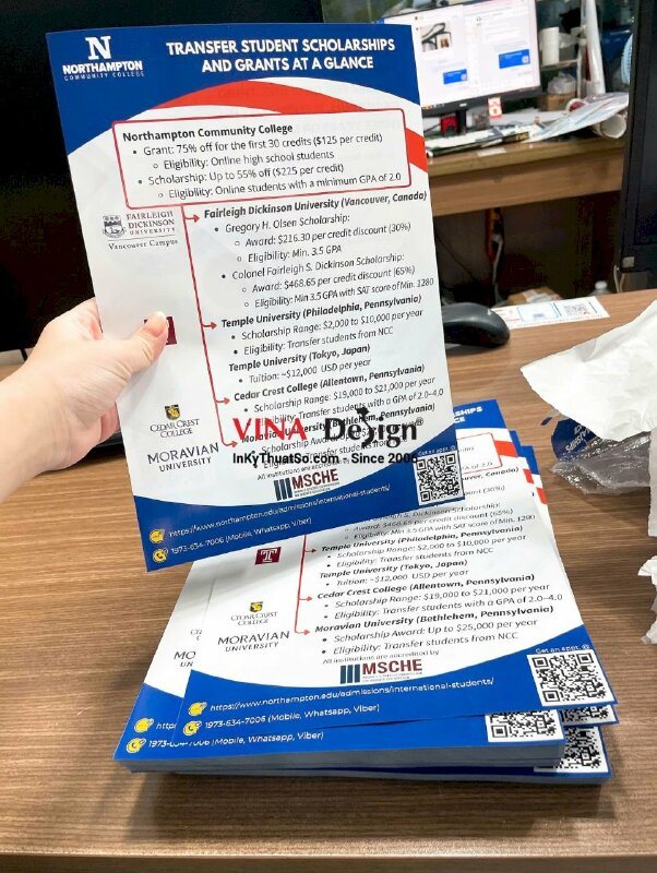 In tờ rơi A4 1000 tờ giấy C150gsm - INKTS151