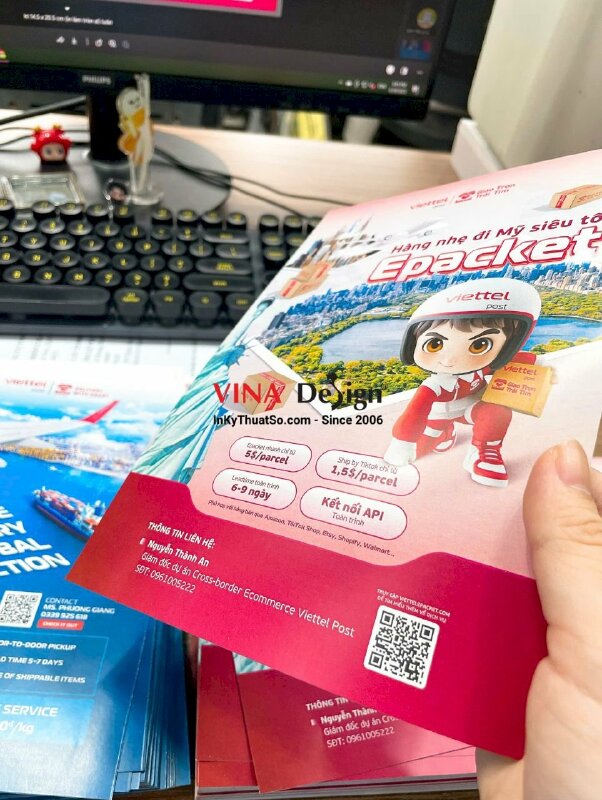 In tờ rơi A5 có hàng trong ngày, 2 mặt nội dung, in giấy C150gsm, không màng - INKTS3649