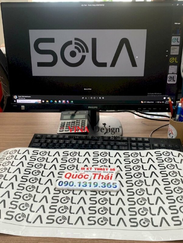 In UV DTF cho tem, nhãn, logo công ty thiết bị công nghệ - INKTS1153