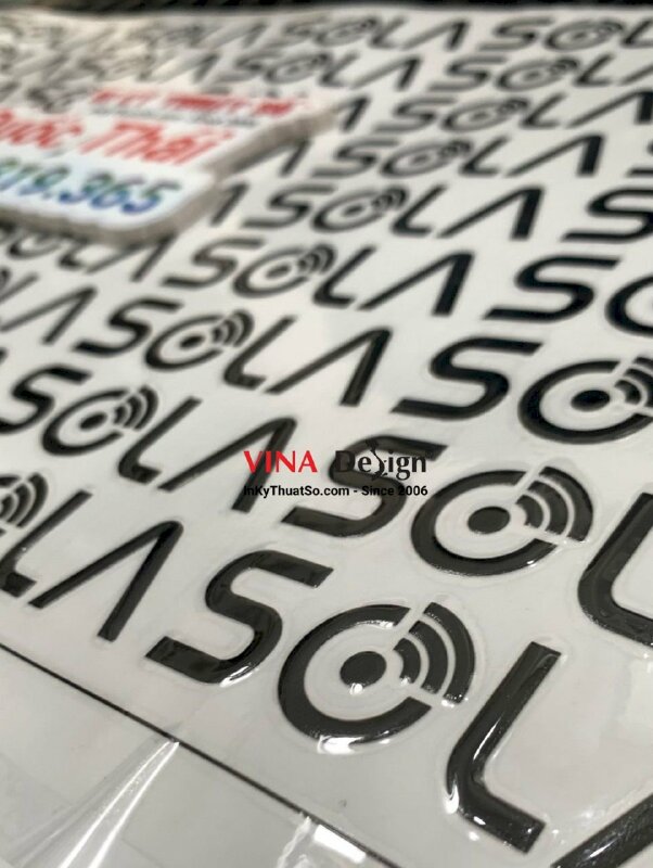 In UV DTF cho tem, nhãn, logo công ty thiết bị công nghệ - INKTS1153