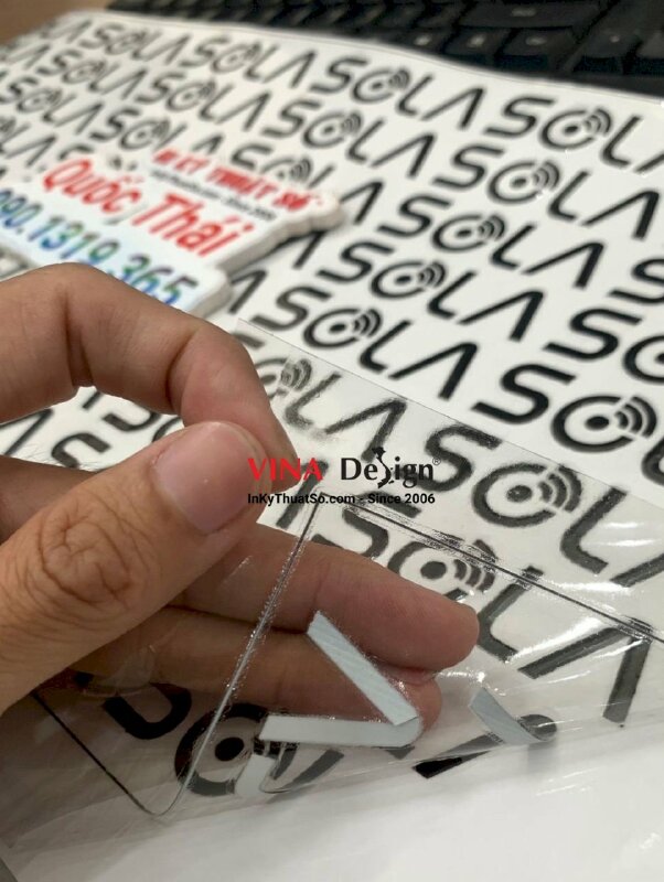 In UV DTF cho tem, nhãn, logo công ty thiết bị công nghệ - INKTS1153