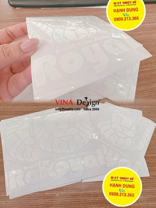 In UV DTF logo công ty kinh doanh xe ô tô - INKTS1441