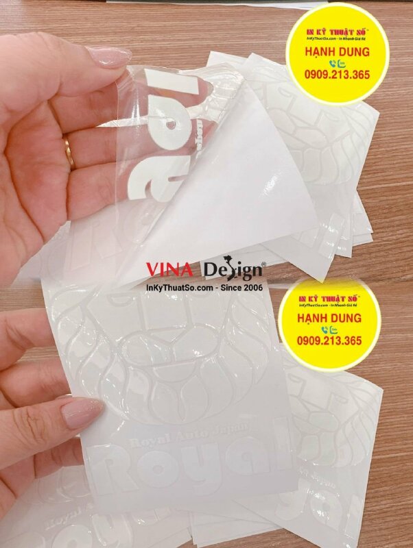 In UV DTF logo công ty kinh doanh xe ô tô - INKTS1441