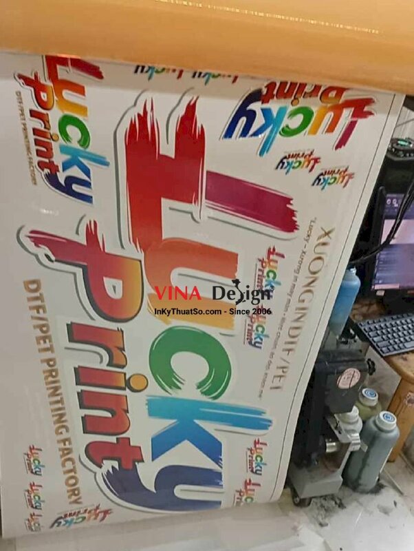In UV DTF (Ultraviolet Direct to Film) dàn khổ 54cm x 100cm, độ bám dính cao - INKTS3668