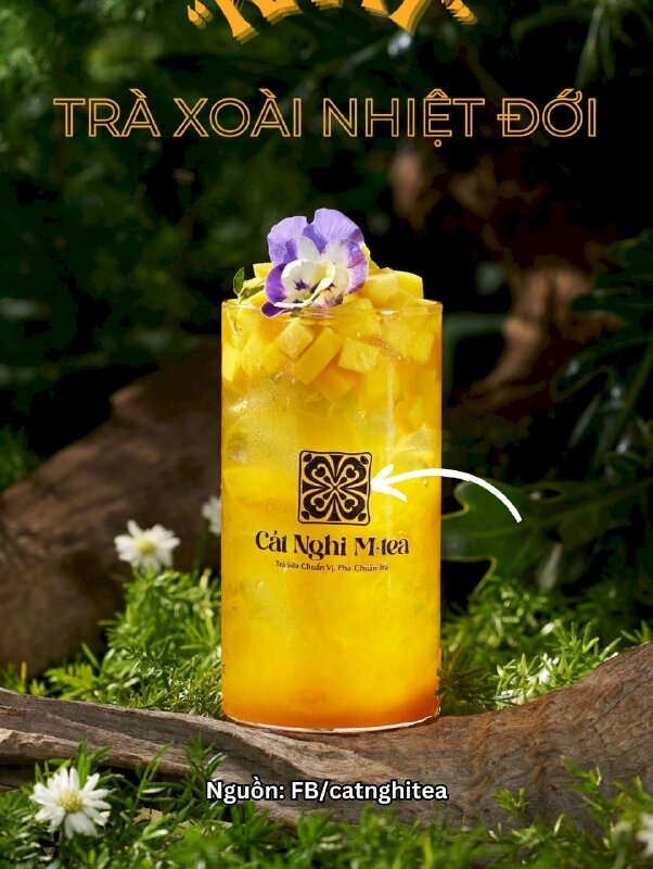 Làm nhãn DTF in logo lên ly thủy tinh cho thương hiệu nguyên liệu pha chế trà sữa, trà trái cây - INKTS1075