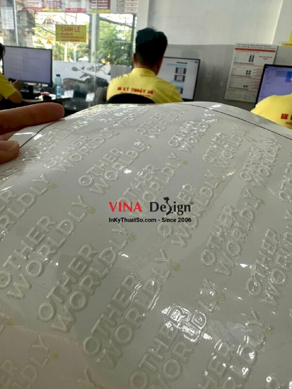 Tem đa năng in UV DTF logo thương hiệu sử dụng linh hoạt, bám dính cao, bền màu không bong tróc - INKTS1233