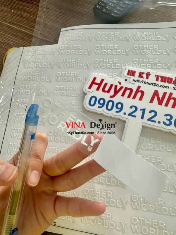 Tem đa năng in UV DTF logo thương hiệu sử dụng linh hoạt, bám dính cao, bền màu không bong tróc - INKTS1233