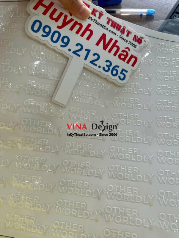 Tem đa năng in UV DTF logo thương hiệu sử dụng linh hoạt, bám dính cao, bền màu không bong tróc - INKTS1233