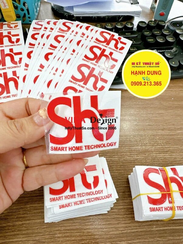 Xưởng in UV DTF dán nón bảo hộ lao động cho kỹ sư, công nhân đi công trình - INKTS3625