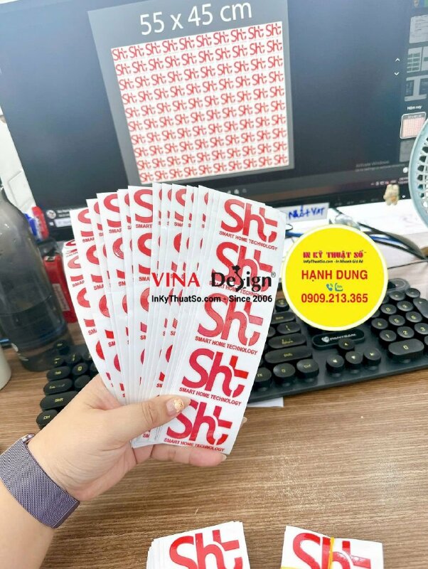 Xưởng in UV DTF dán nón bảo hộ lao động cho kỹ sư, công nhân đi công trình - INKTS3625