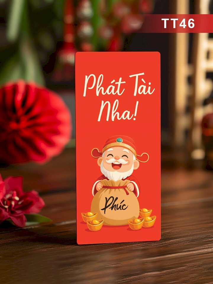 Báo giá bao lì xì Phát Tài Nha - Mã TT46 - INKTS2663