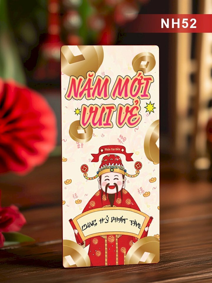 Báo giá in bao lì xì Năm Mới Vui Vẻ Cung Hỷ Phát Tài - Mã NH52 - INKTS2588