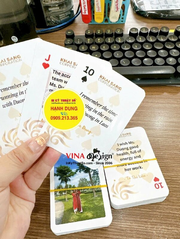 Bộ bài in cá nhân theo file thiết kế riêng - INKTS2227