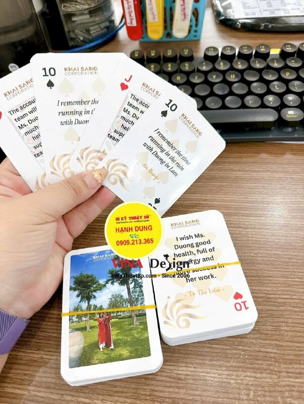 Bộ bài in cá nhân theo file thiết kế riêng - INKTS2227