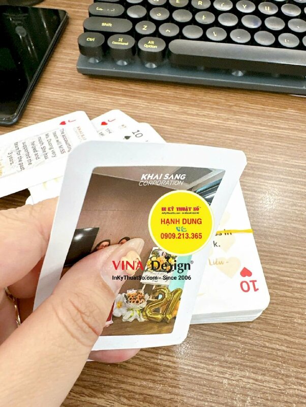 Bộ bài in cá nhân theo file thiết kế riêng - INKTS2227