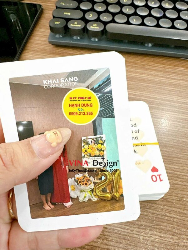 Bộ bài in cá nhân theo file thiết kế riêng - INKTS2227