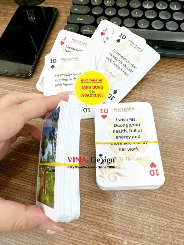 Bộ bài in cá nhân theo file thiết kế riêng - INKTS2227