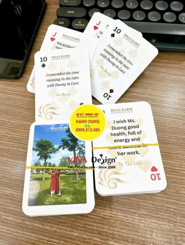 Bộ bài in cá nhân theo file thiết kế riêng - INKTS2227