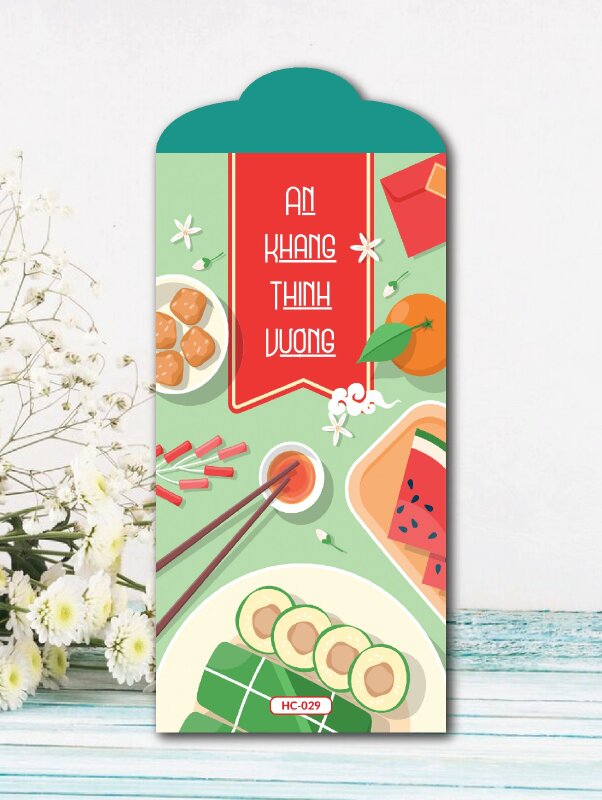 Công ty in bao lì xì thiết kế chủ đề Tết An Khang Thịnh Vượng - Mã HC029 - INKTS2425