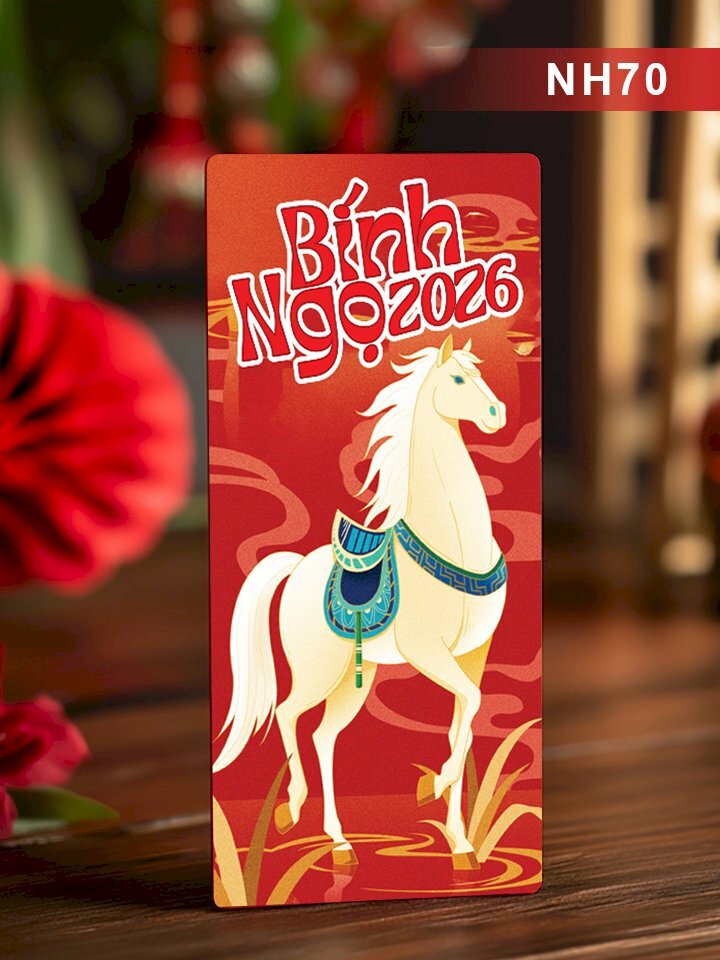Đặt in lì xì Xuân Bính Ngọ 2026 - Mã NH70 - INKTS268