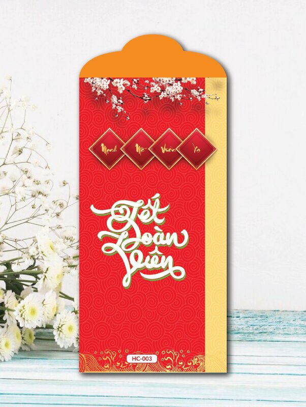 Design bao lì xì Tết Đoàn Viên - Mã HC003 - INKTS2399