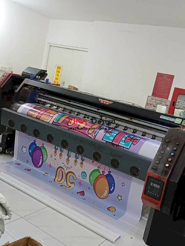 In backdrop sinh nhật Happy 50th birthday, in bạt hiflex mực dầu khổ lớn, chừa biên - INKTS2252