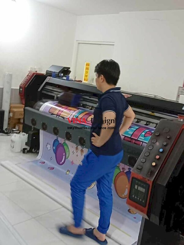 In backdrop sinh nhật Happy 50th birthday, in bạt hiflex mực dầu khổ lớn, chừa biên - INKTS2252