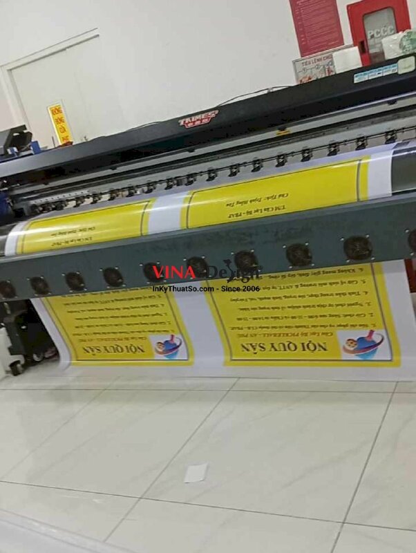 In bảng Nội Quy Sân PickleBall từ bạt hiflex mực dầu - INKTS2255