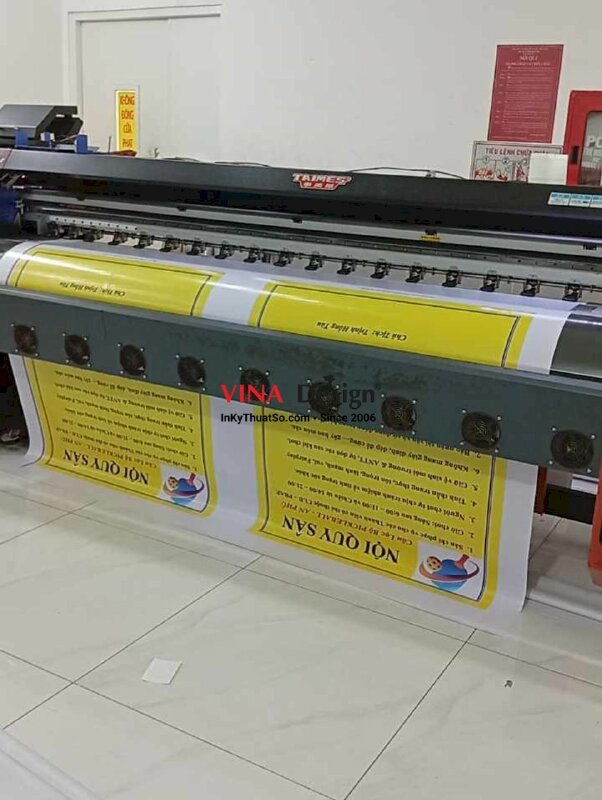 In bảng Nội Quy Sân PickleBall từ bạt hiflex mực dầu - INKTS2255