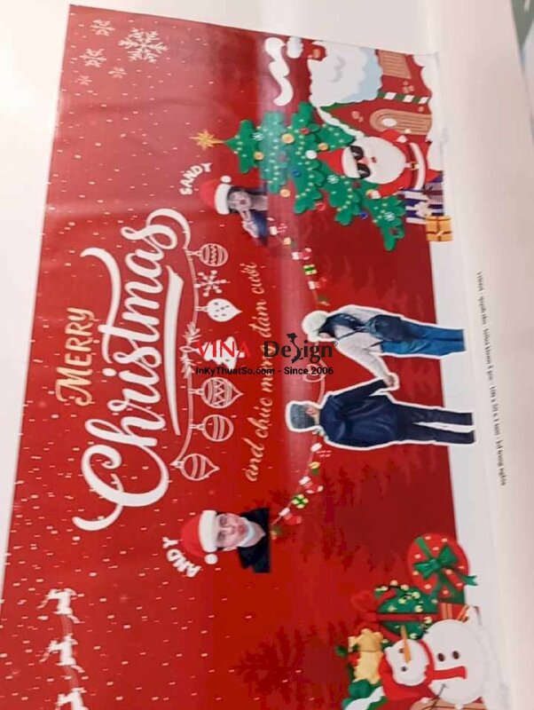 In banner Merry Christmas couple cặp đôi, in bạt hiflex đóng khoen 4 góc - INKTS2242