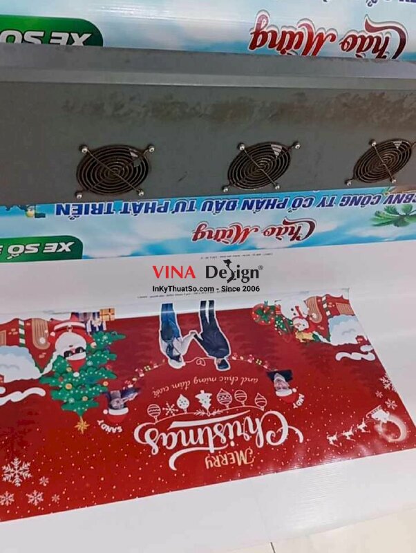 In banner Merry Christmas couple cặp đôi, in bạt hiflex đóng khoen 4 góc - INKTS2242