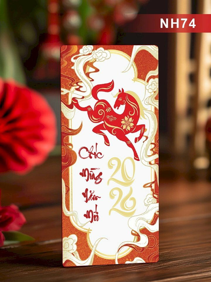 In bao lì xì Bính Ngọ Chúc Mừng Năm Mới - Mã NH74 - INKTS2688