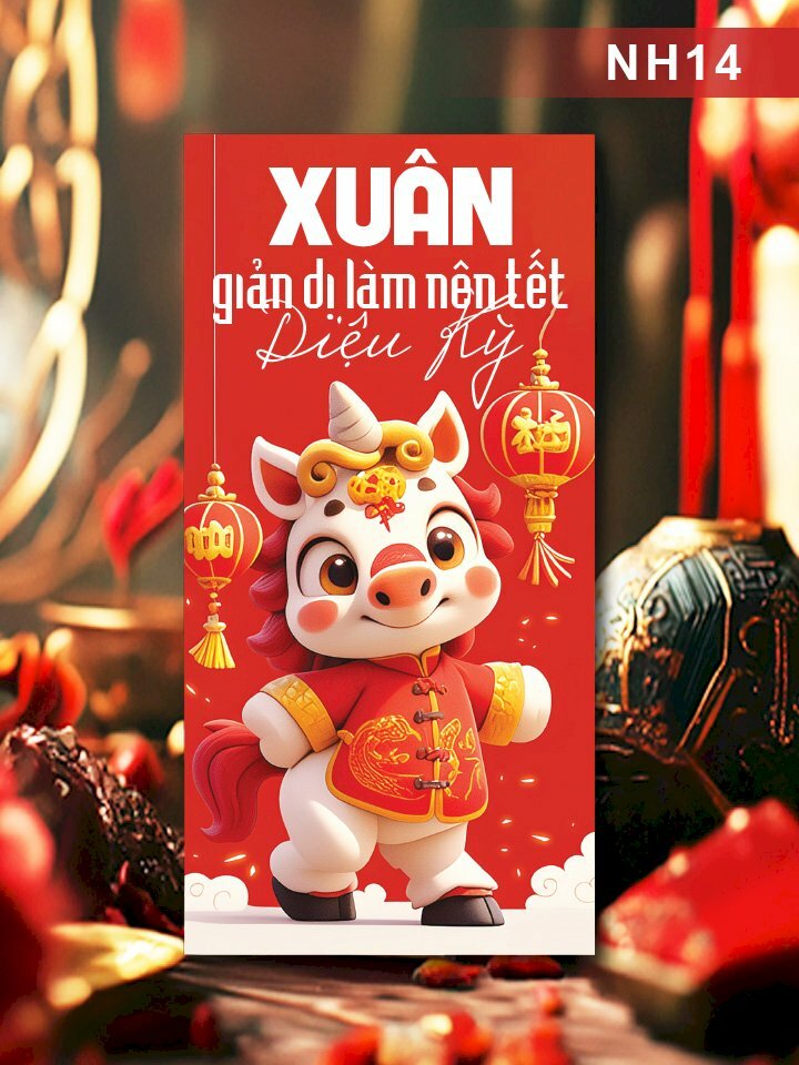 In bao lì xì Bính Ngọ Xuân Giản Dị Làm Nên Tết Diệu Kỳ - Mã NH14 - INKTS2652