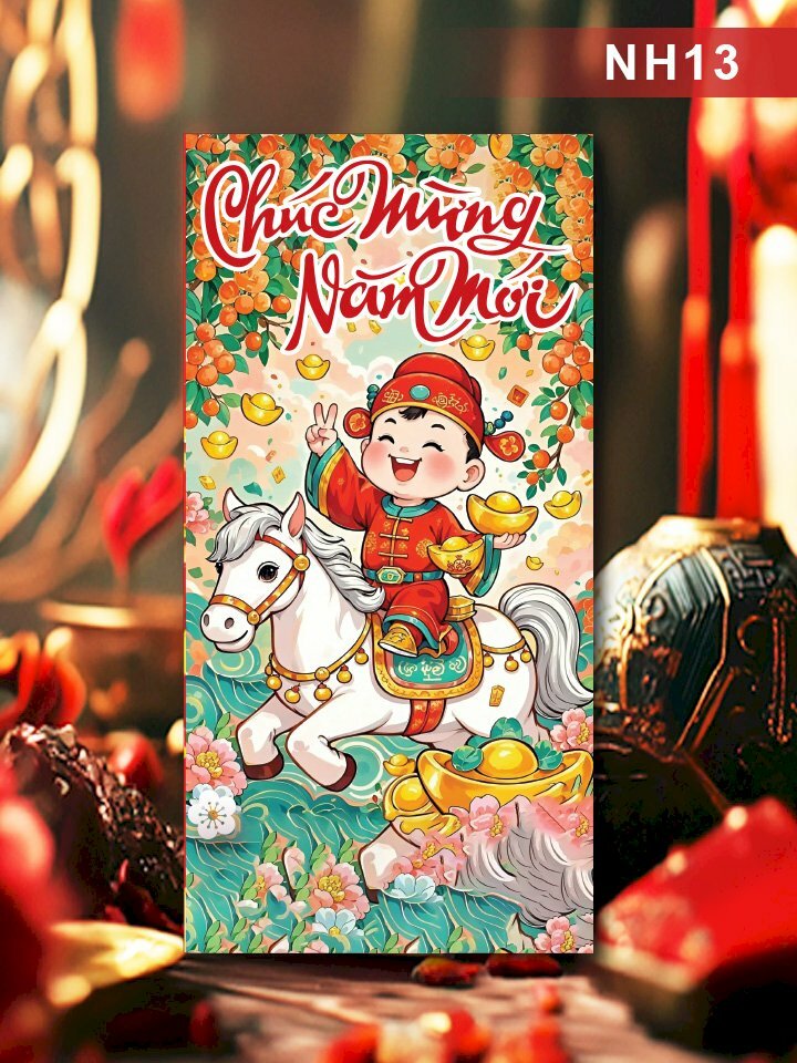 In bao lì xì Chúc Mừng Năm Mới Thần Tài Tới - Mã NH13 - INKTS2651