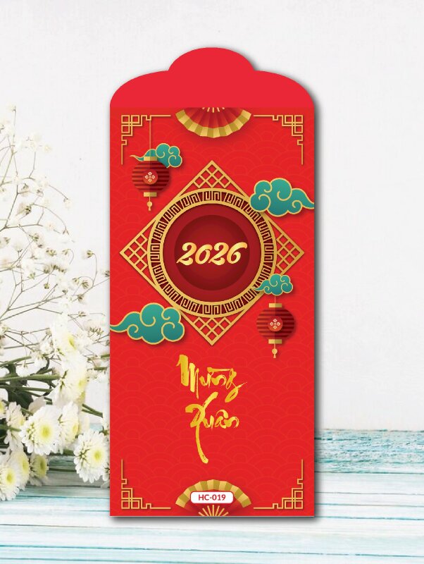 In bao lì xì giá rẻ Mừng Xuân - Mã HC019 - INKTS2415