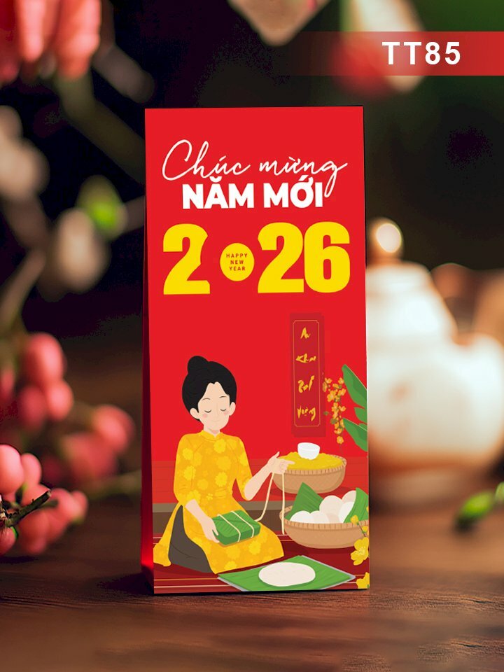 In bao lì xì Hương Xuân Bánh Tết - Mã TT85 - INKTS2702