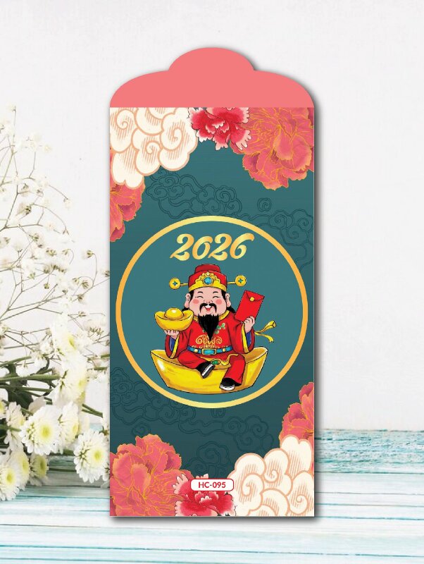 In bao lì xì Kim Thần Phú Quý - Mã HC095 - INKTS2592