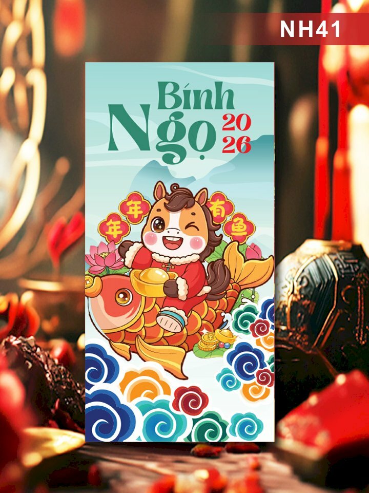 In bao lì xì Tết Đong Đầy Bính Ngọ - Mã NH41 - INKTS2577