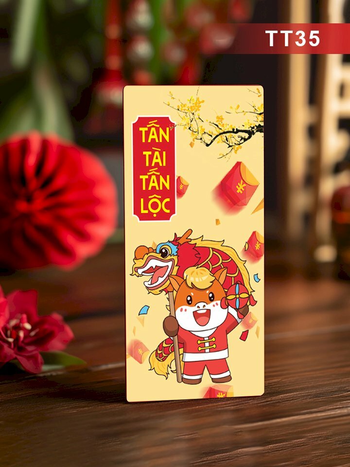 In bao lì xì theo yêu cầu Tấn Tài Tấn Lộc - Mã TT35 - INKTS2633