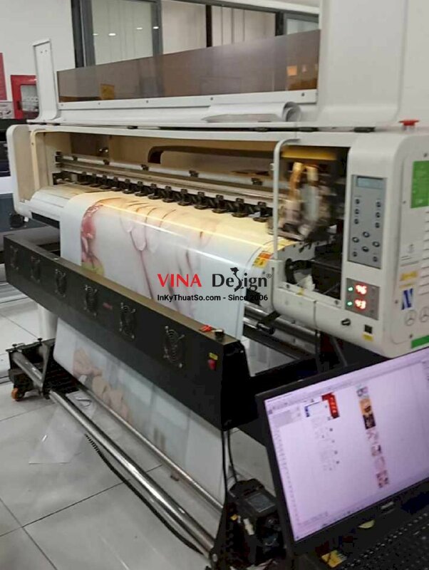 In Decal lưới khổ lớn dán kính trang trí Nail Salon & Spa - INKTS2249