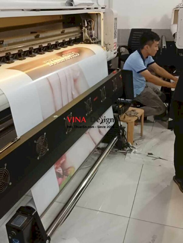 In Decal lưới khổ lớn dán kính trang trí Nail Salon & Spa - INKTS2249