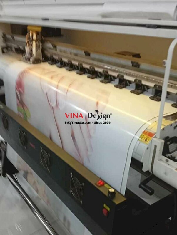 In Decal lưới khổ lớn dán kính trang trí Nail Salon & Spa - INKTS2249