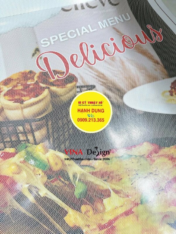 In Decal lưới Poster ẩm thực dán cửa kính nhà hàng Pizza Spaghetti - INKTS2228