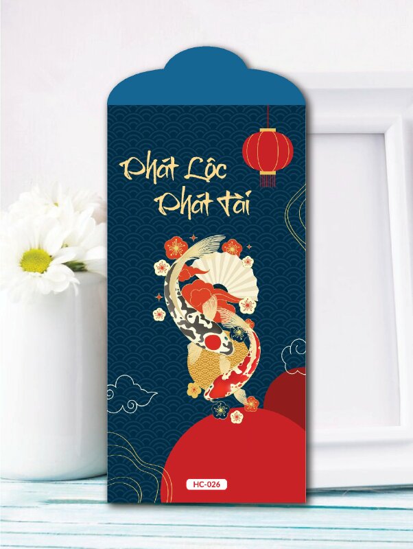 In lì xì số lượng ít Cá Koi Phát Tài Phát Lộc - Mã HC026 - INKTS2422