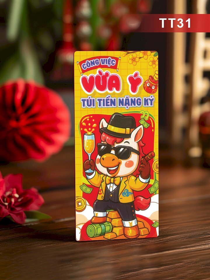 In lì xì vui nhộn Công Việc Vừa Ý Túi Tiền Nặng Ký - Mã TT31 - INKTS2629